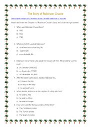 English Worksheet: Robinson Crusoe