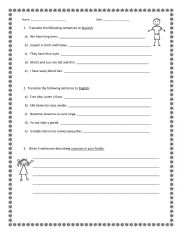 Description Worksheet