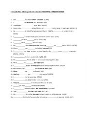 Practice in mixed tenses