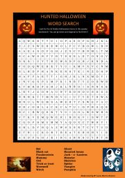 English Worksheet: Halloween Crossword