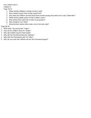 The Five Children and It Chapter 5 gist questions worksheet