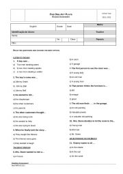 English Worksheet: Five One-Act Plays - Reading Assessment
