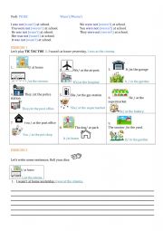 English Worksheet: Tic Tac Toe    Wasnt/Werent