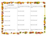 Conversation Practice - Fall Break 