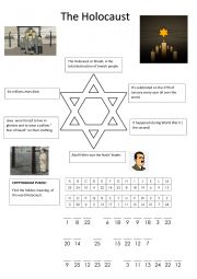 English Worksheet: The holocaust: January 27th Memorial Day
