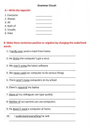 English Worksheet: exercise