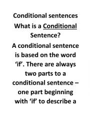 All Conditionals grammar