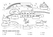 English Worksheet: In the countryside