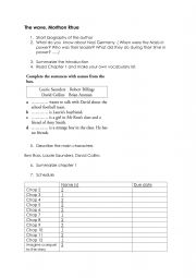 English Worksheet: The Wave easy version