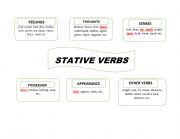 English Worksheet: stative verbs