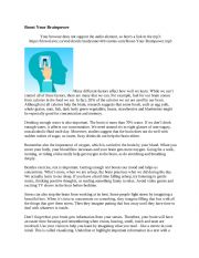 English Worksheet: Put to the Test