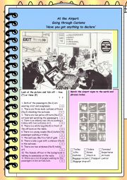 English Worksheet: At the Airport 