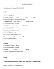 English Worksheet: Merry Christmas Mr Bean