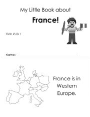 English Worksheet: My Little Book of France