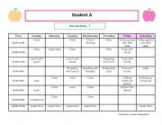 English Worksheet: Schedules  information gap activity
