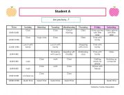 Schedules  information gap activity