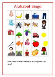 Alphabet Series for beginners - Bingo