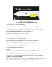 Boeing 737 Max - YouTube lesson - Student sheet 