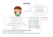 English Worksheet: Verb to be - basic rules