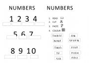 English Worksheet: NUMBERS 1-20