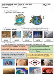 9th Grade - Module 3 - Lesson n 1 - Air and Land Pollution