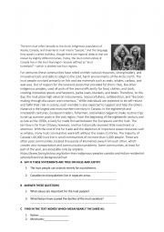 English worksheet: the inuit