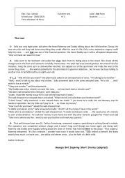 English Worksheet: Full-ter; test 3rd form 