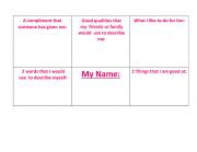 English Worksheet: You are Unique