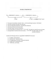 English Worksheet: Double comparative