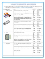English Worksheet: Modals of ability and possibilities: can - could -video activity