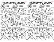 English Worksheet: begining sounds