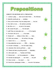 PREPOSITIONS