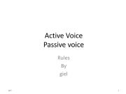 Active Passive Rules
