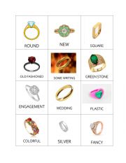 English Worksheet: RINGS