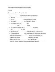 English Worksheet: Listening. The conquest of Mexico