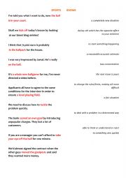 English Worksheet: Sports idioms