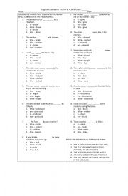 Passive present and past test