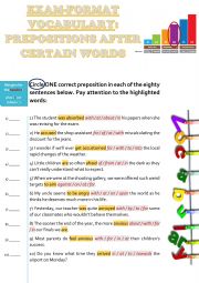 PREPOSITIONS AFTER CERTAIN WORDS [exam practice tasks]