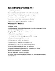 English Worksheet: black mirror showdive
