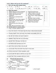English Worksheet: Review