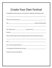 Create a Festival