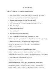 The True Cost - Questions while watching