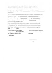 English Worksheet: Conditionals 012 exercise