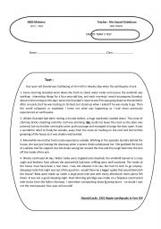 English Worksheet: END OF TERM 3 TEST 3RD FORM