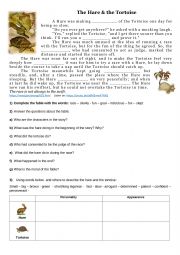 English Worksheet: The Hare & the Tortoise - Narrative tenses