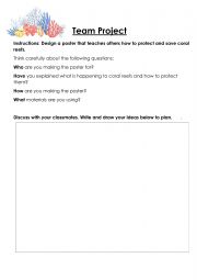 English Worksheet: Group Project