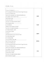 English Worksheet: It�s You Ali Gatie