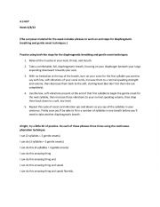English Worksheet: Gentle Easy Onset