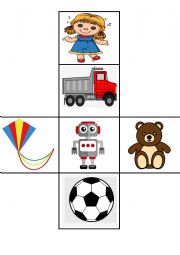 English Worksheet: Toys dice