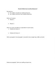 Writing argumentative essay practice